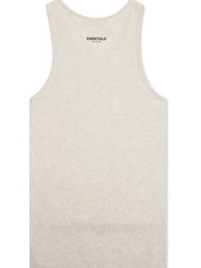 Fear of God ESSENTIALS Men’s Oatmeal Crewback Tank Top